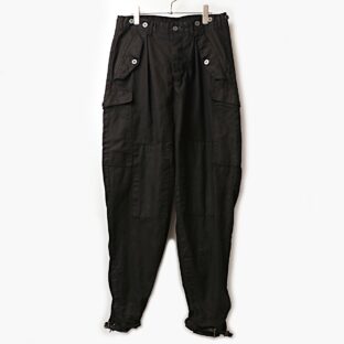 スウェーデン軍 ユーロミリタリー M-59 overdye Black コンバット パンツ 48 古着 used no.1