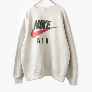90s Hanes NIKE AIR ヘインズ ナイキ bootleg ブート プリント スウェット トレーナー 古着 used