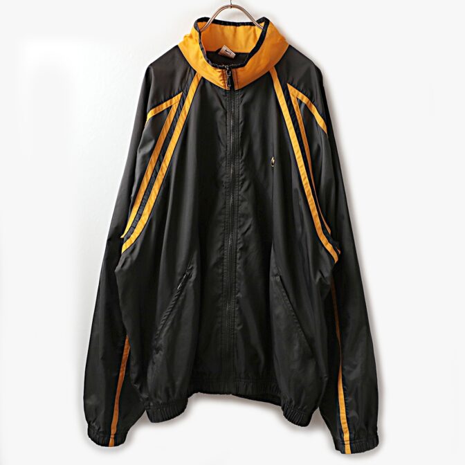 90s ナイキ ナイロン ジャケット 黒 黄