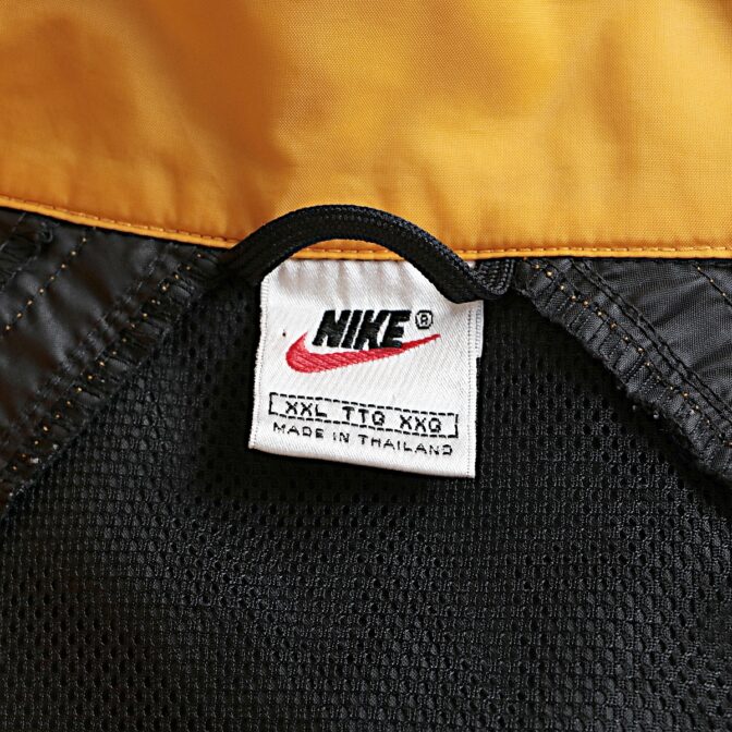 90s ナイキ ナイロン ジャケット 黒 黄