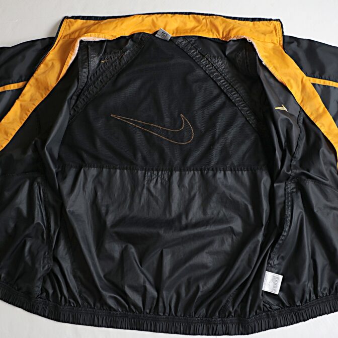 90s ナイキ ナイロン ジャケット 黒 黄