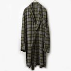 ブロックチェック柄 ガウン メンズ 古着