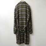 ブロックチェック柄 ガウン メンズ 古着
