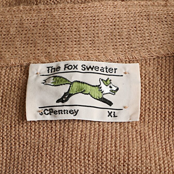 80s jc penney fox カーディガン