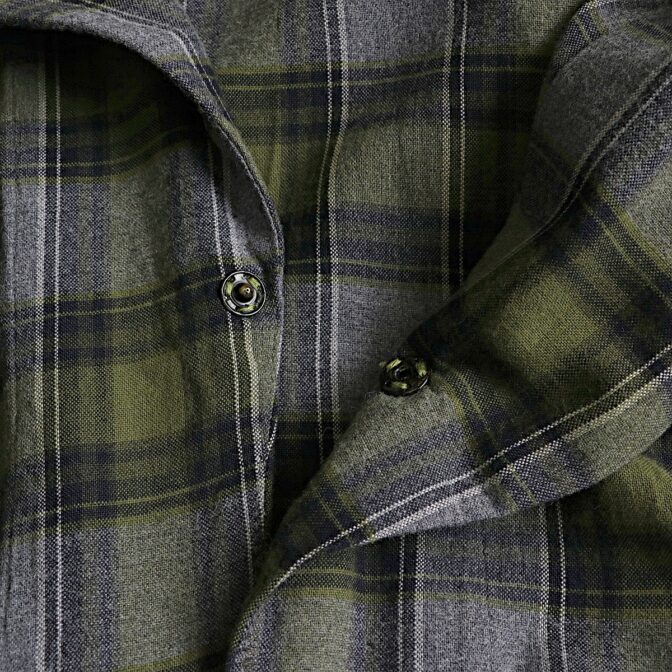 ブロックチェック柄 ガウン メンズ 古着