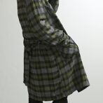 ブロックチェック柄 ガウン メンズ 古着