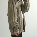 古着 カーディガン usa製 ピスタチオカラー