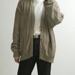 古着 カーディガン usa製 ピスタチオカラー