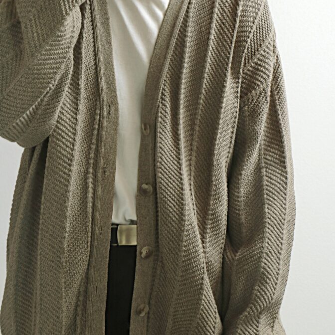 古着 カーディガン usa製 ピスタチオカラー