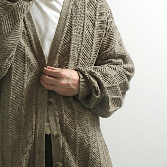 古着 カーディガン usa製 ピスタチオカラー