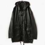 レザー ダッフルコート メンズ 古着