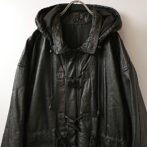 レザー ダッフルコート メンズ 古着