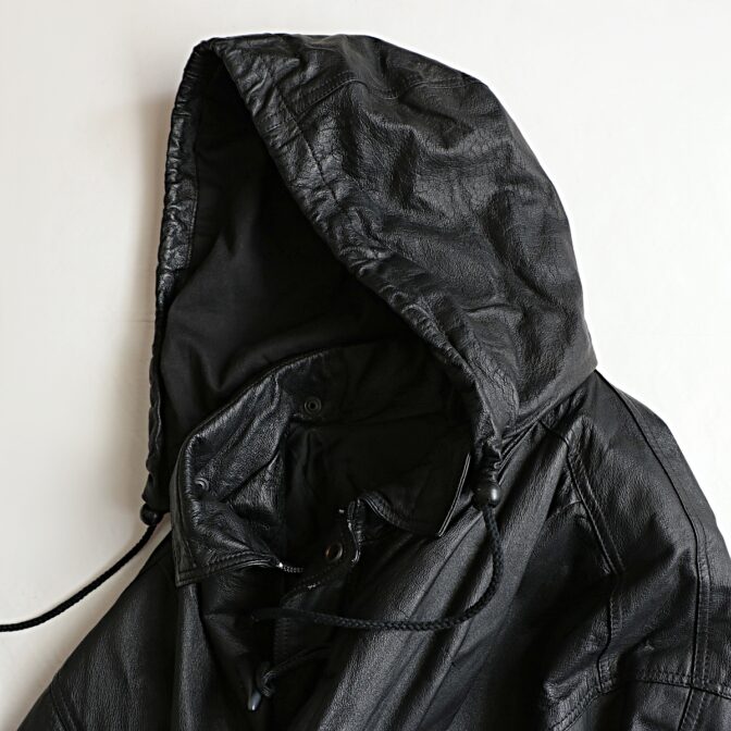 レザー ダッフルコート メンズ 古着