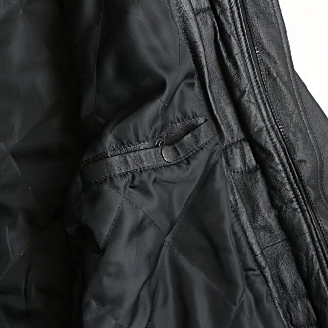 レザー ダッフルコート メンズ 古着