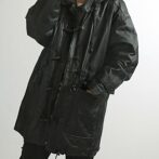 レザー ダッフルコート メンズ 古着
