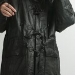 レザー ダッフルコート メンズ 古着