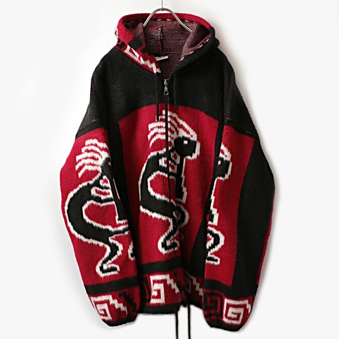 エクアドル製 ニット パーカー ネイティブ