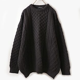 80s~ country knit wear アイルランド製 アランニット ウールセーター