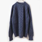 【British Vintage】80s 英国製 肉厚 ウールニット セーター 1980s Chevron Knit Rayon Angora Sweater | x-small/small