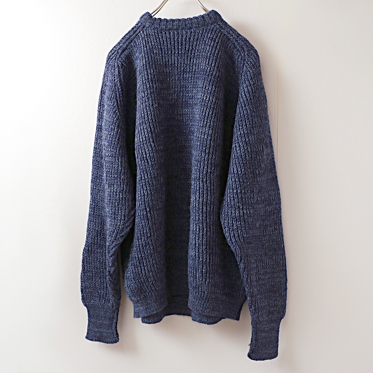 ネックハイネックbritish wool naturally アランニット ウールニット