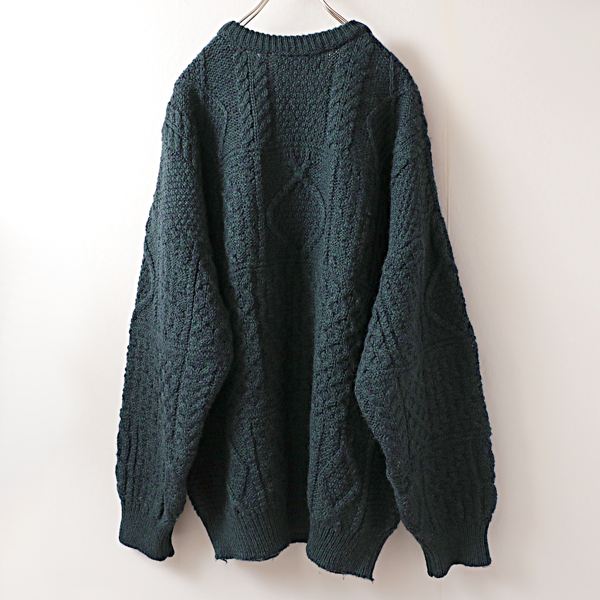 80s~ country knit wear アイルランド製 アランニット ウールセーター