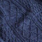 アランニット メンズ 青 英国製