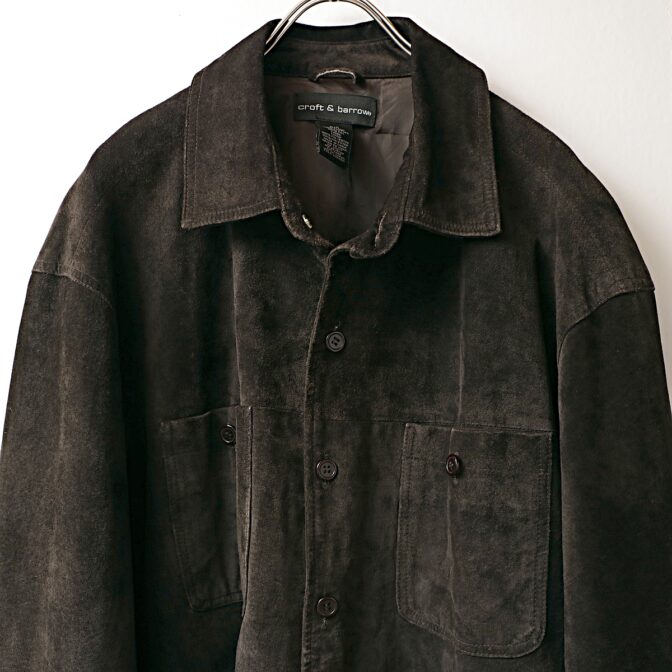 croft&barrow 古着 スエード レザー ジャケット