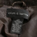 croft&barrow 古着 スエード レザー ジャケット