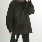 croft&barrow 古着 スエード レザー ジャケット