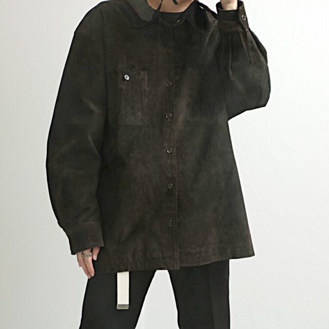 croft&barrow 古着 スエード レザー ジャケット