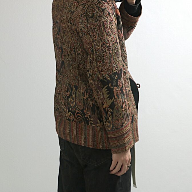 ホワイトスタッグ 柄 ジャケット オリエンタル