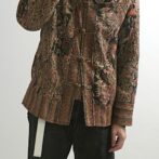 ホワイトスタッグ 柄 ジャケット オリエンタル