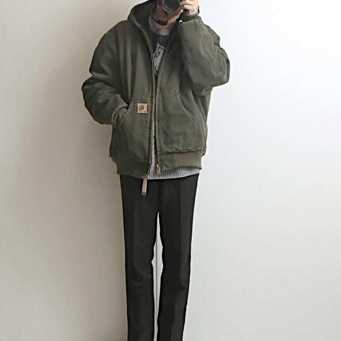 カーハート ダック ジャケット フーディ 古着