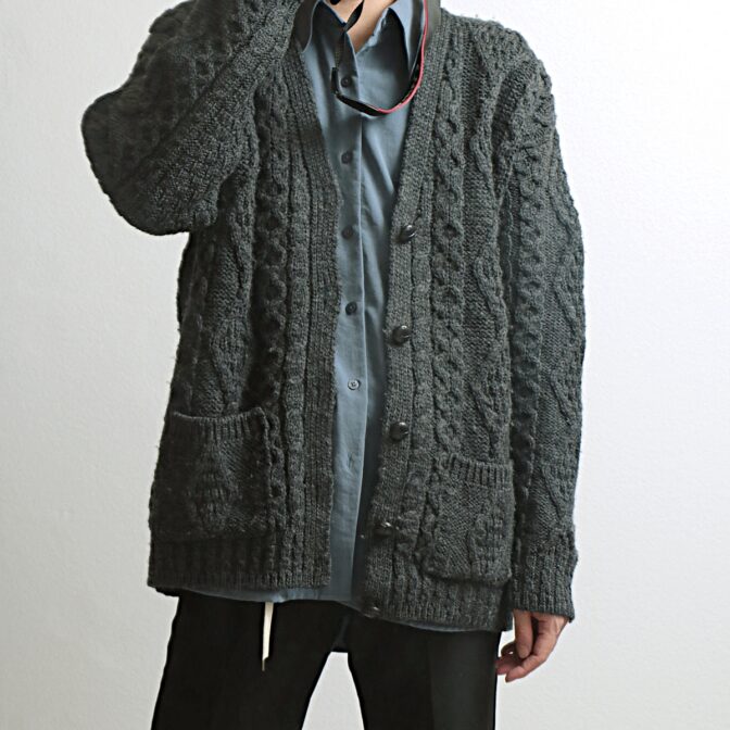 アランクラフト アランニット カーディガン 古着