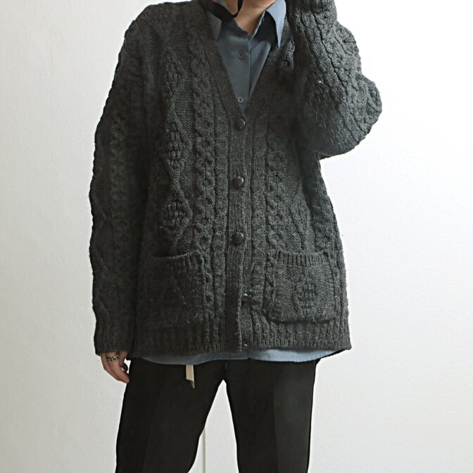 アランクラフト アランニット カーディガン 古着