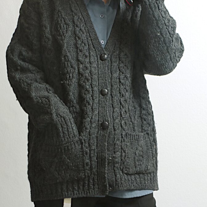 アランクラフト アランニット カーディガン 古着