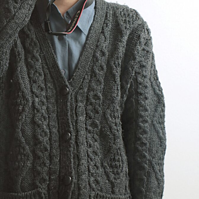 アランクラフト アランニット カーディガン 古着