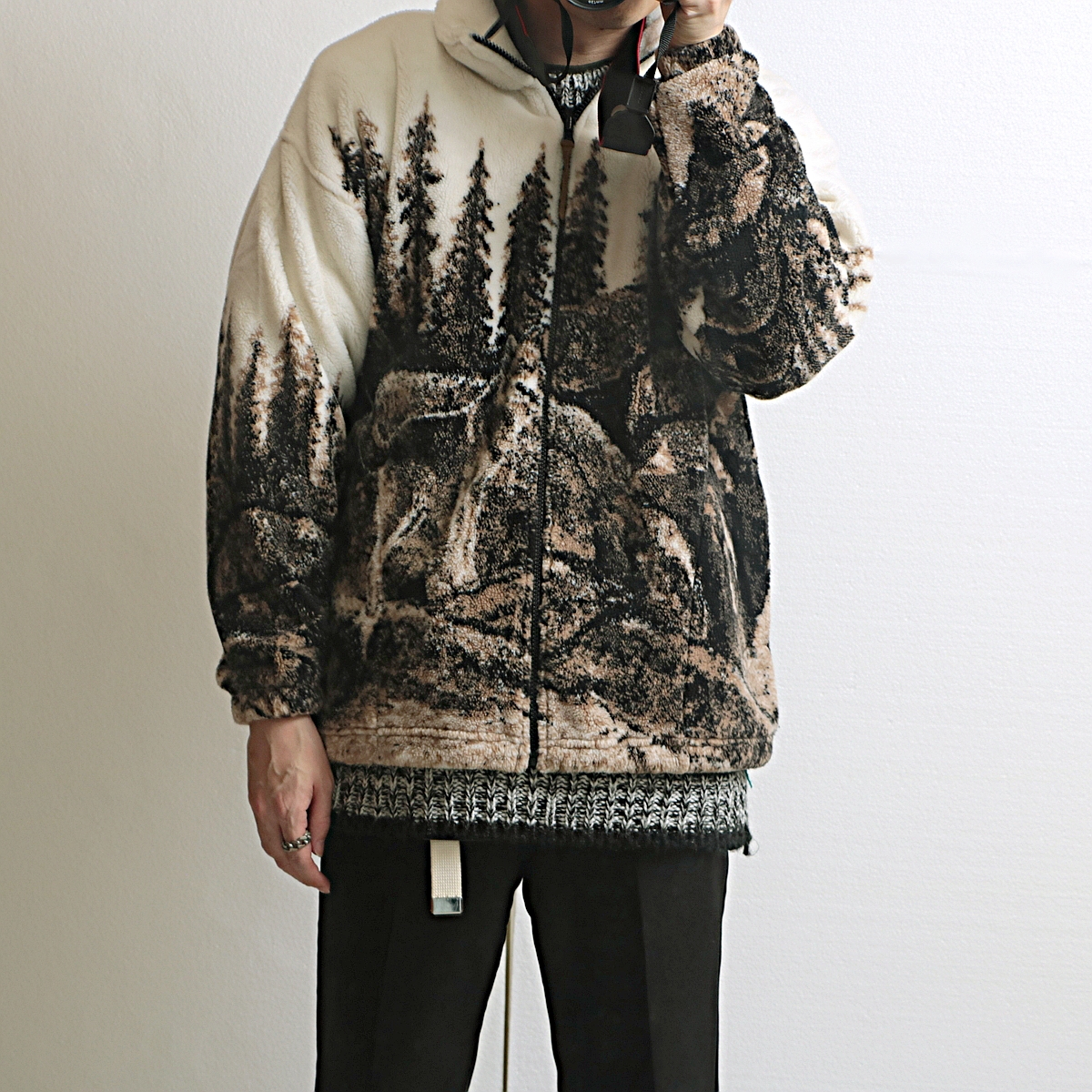 OLD Animal Fleece Jacket 　90s フリース