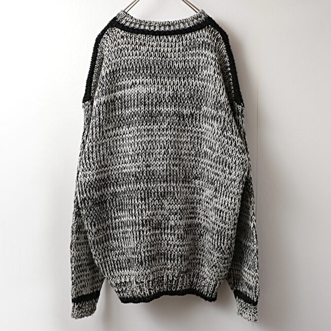 柄 アクリル ニット セーター 古着