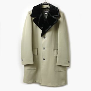 70s J.C.Penney 襟ボア ギャングコート 40R タグ付き