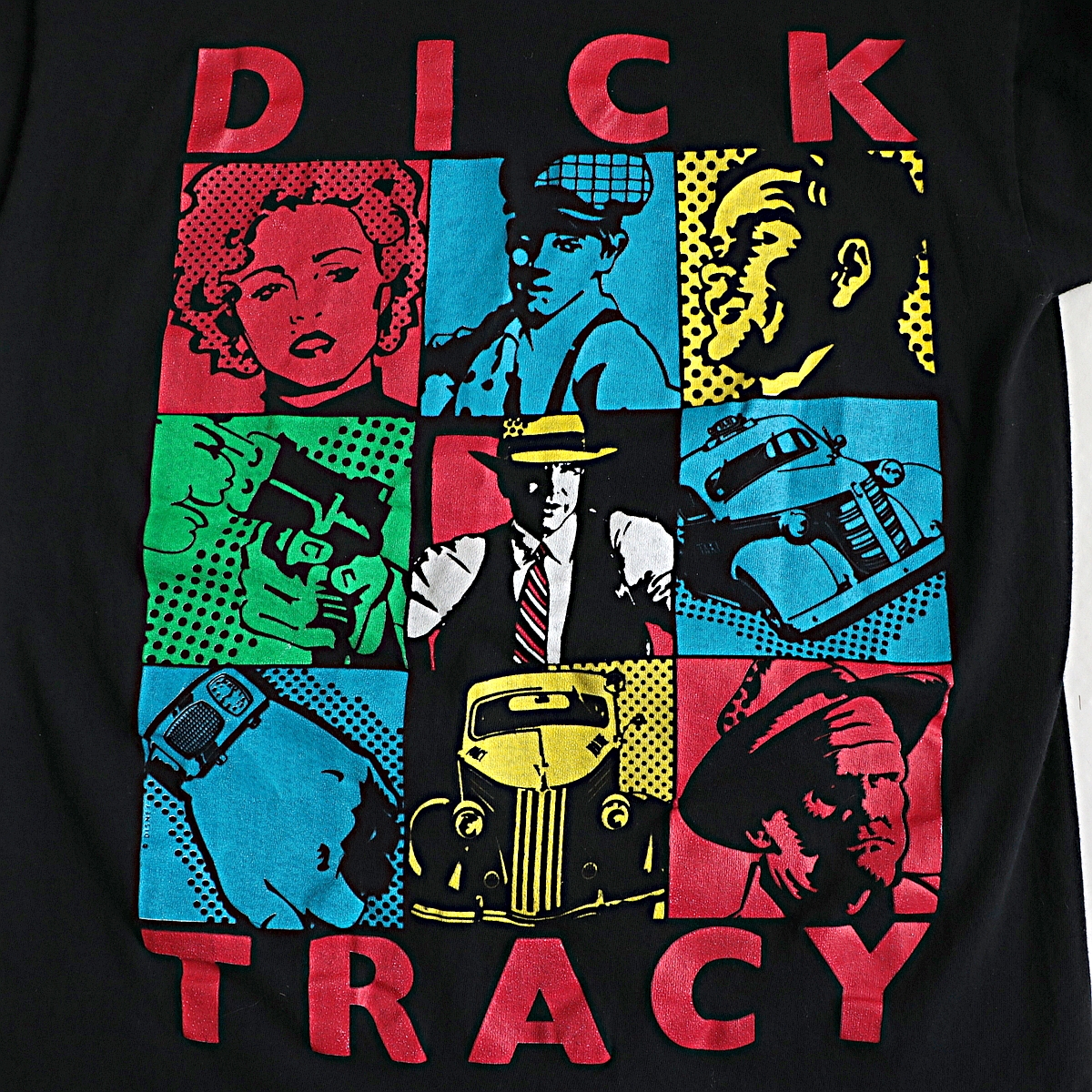 着丈70cm90s Dick Tracy\u0026Superman parody Tシャツ