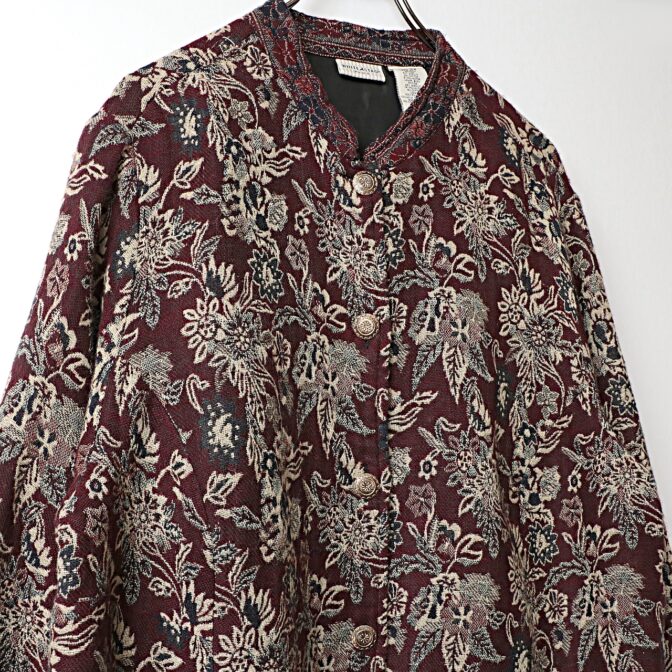 ホワイトスタッグ 柄 ジャケット 古着