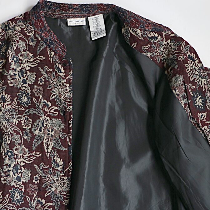 ホワイトスタッグ 柄 ジャケット 古着