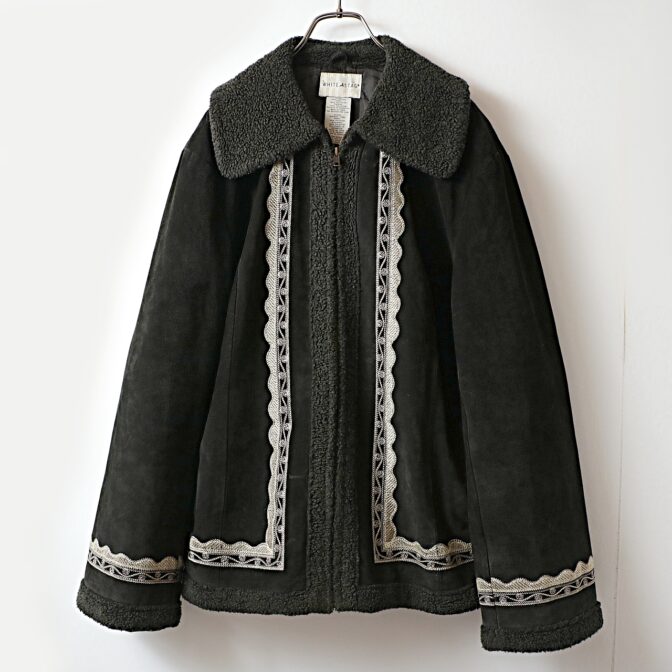 ホワイトスタッグ レザージャケット スエード