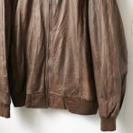 ユーロ レザー ボンバージャケット 古着