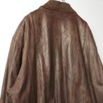 ユーロ レザー ボンバージャケット 古着