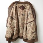 ユーロ レザー ボンバージャケット 古着