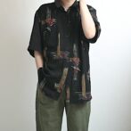 柄 半袖 シャツ デザイン