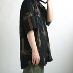 柄 半袖 シャツ デザイン