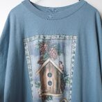 90s アニマル 鳥 柄 Tシャツ